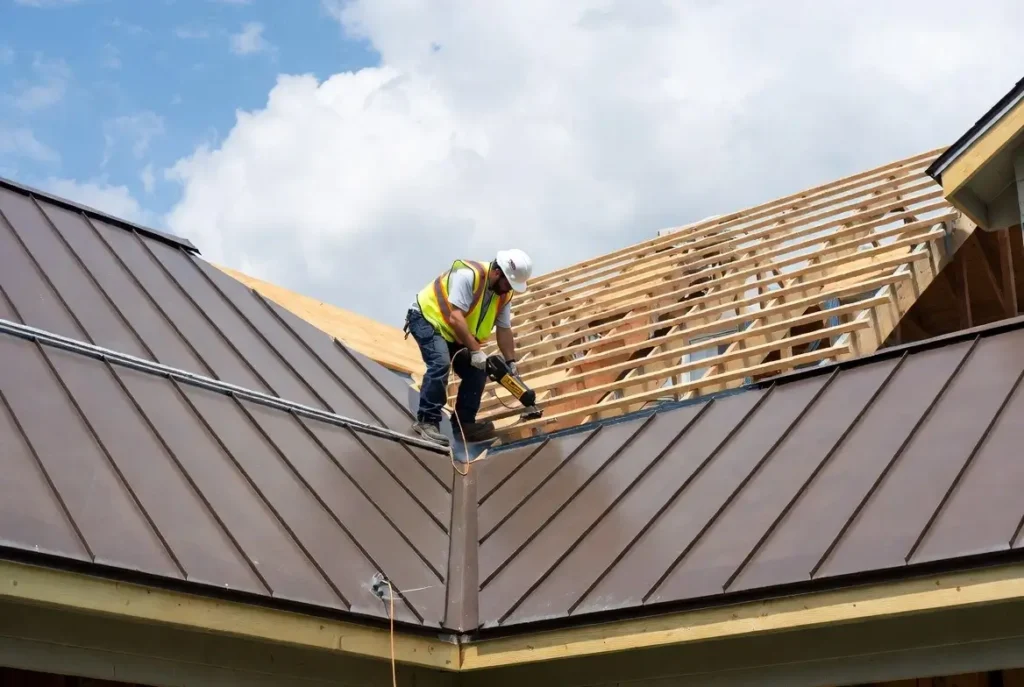Standing Seam Metal Roof Installation